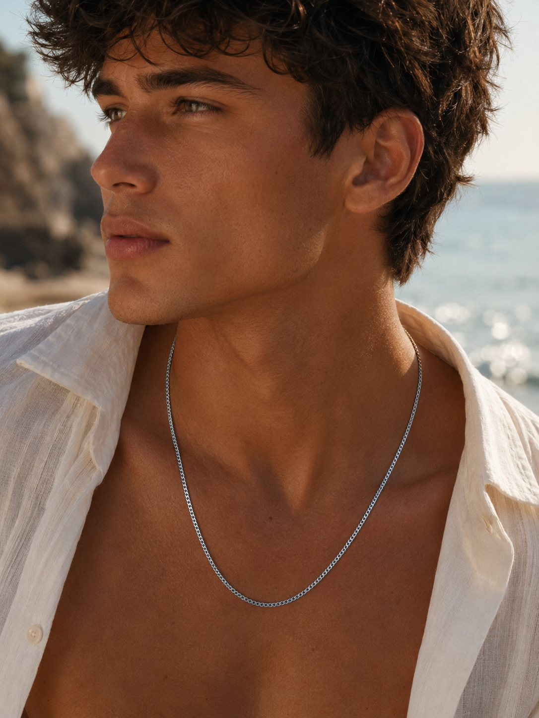 Square Franco Neck 4MM Chain (SILVER)