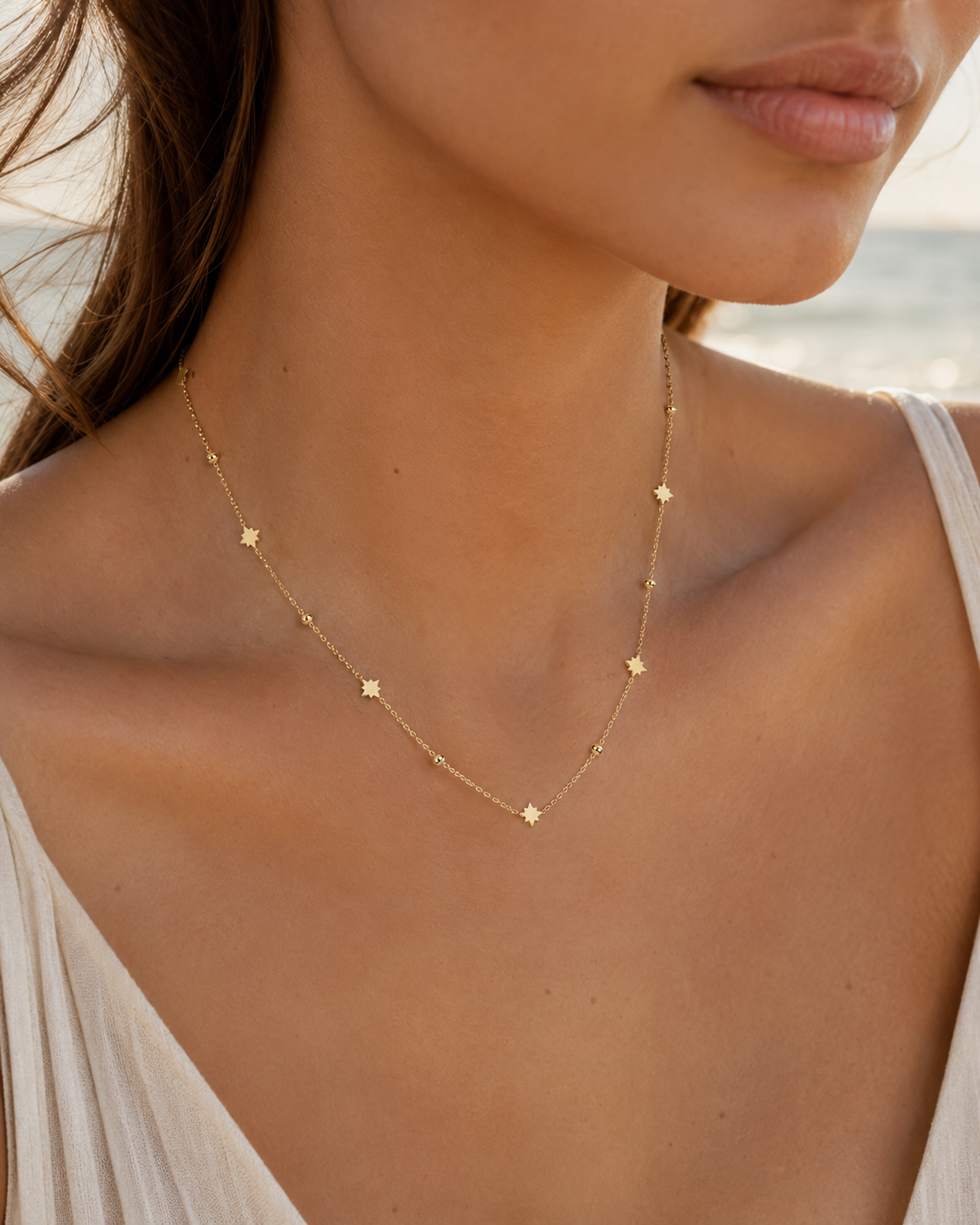 Celestial Star Charm Necklace (GOLDEN)